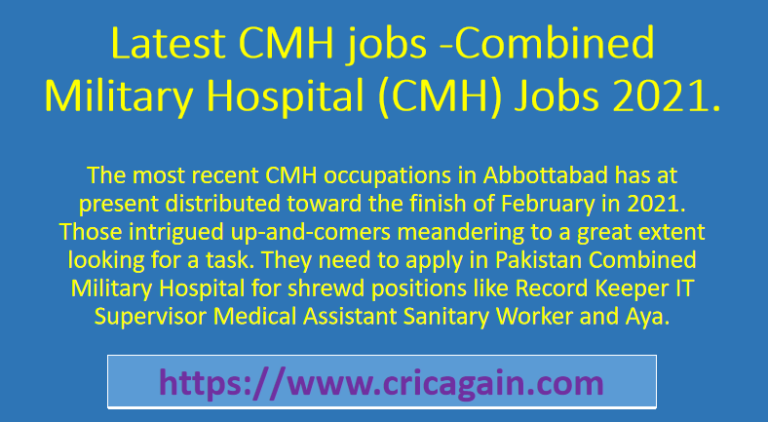 Latest CMH jobs -Combined Military Hospital (CMH) Jobs 2021