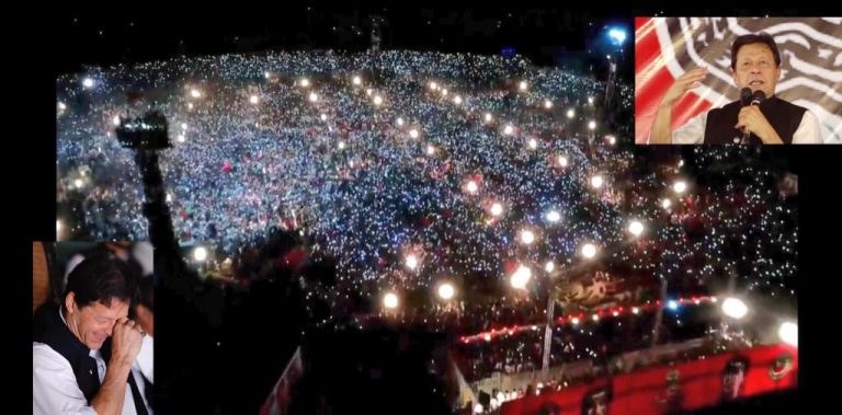 عمران خان کاملتان جلسہ  پاکستان کا ریکارڈ توڑ گیا،لانگ مارچ کی تاریخ جاری