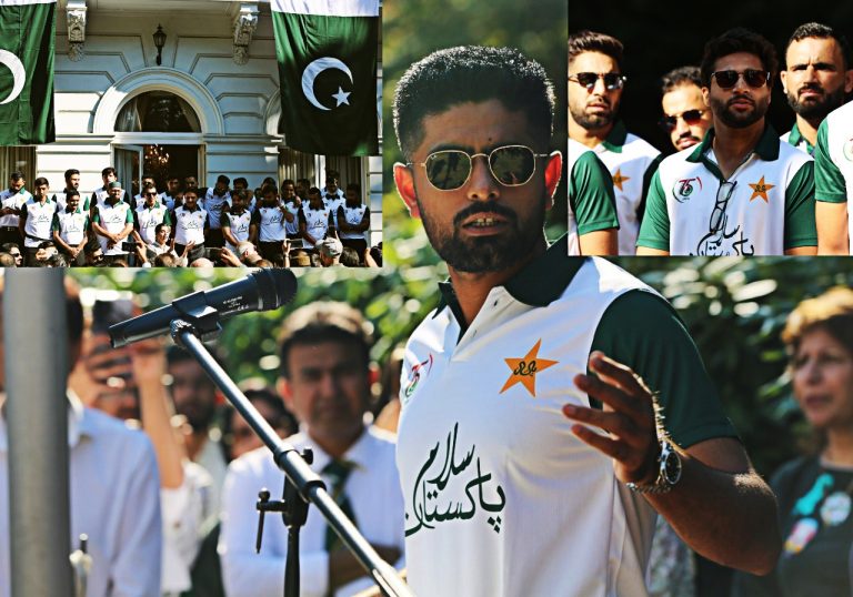 پاکستان کرکٹ ٹیم کا یوم آزادی،بابر اعظم کا خطاب