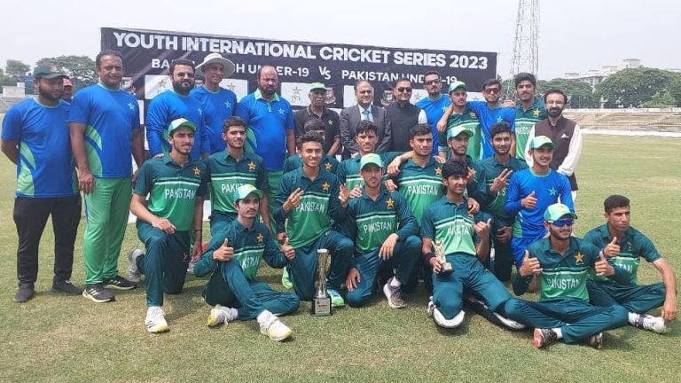 پاکستان انڈر 19 ٹیم کی بنگلہ دیش میں پھر جیت