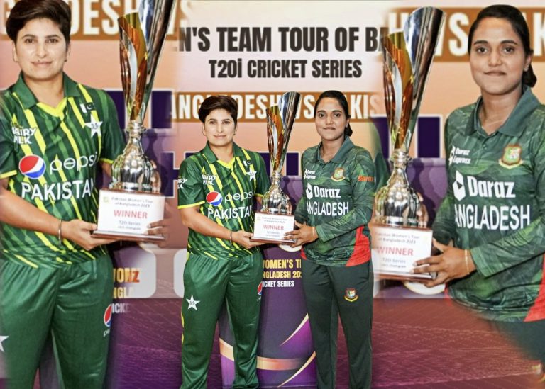 پاکستان اور بنگلہ دیش ویمنز کرکٹ ٹیموں کا پہلا میچ