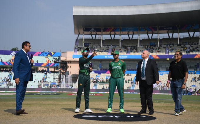 پاکستان بمقابلہ بنگلہ دیش،ورلڈکپ میچ کا ٹاس ہوگیا