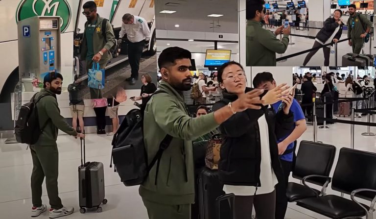 سڈنی ایئرپورٹ سے قومی کرکٹرزکی تصاویر وائرل،بابر اعظم اپنی فارم کا پوچھ رہے یا باہرکا راستہ