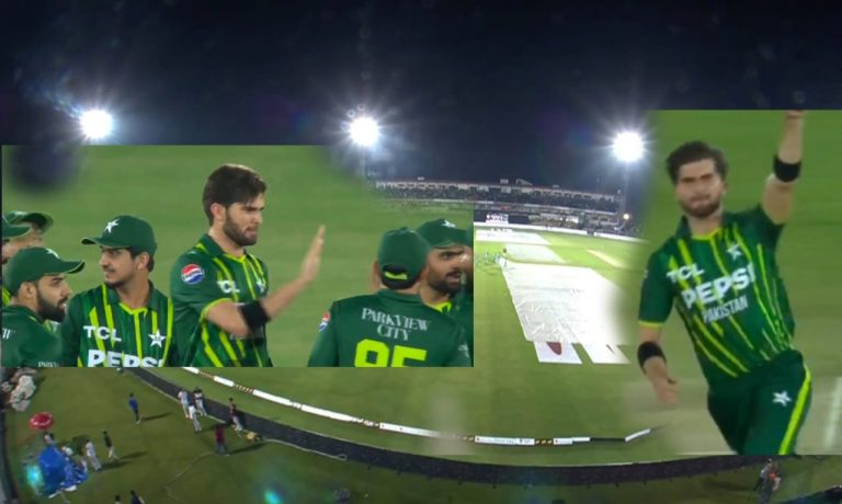 پاکستان بمقابلہ نیوزی لینڈ،2 بالوں کا میچ ختم کردیا گیا،شاہین وکٹ لے گئے